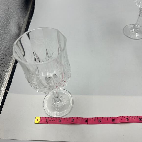 Vintage Luminarc Arc International Wine Cordial Glasses 3 Piece Clear Crystal - Picture 6 of 9